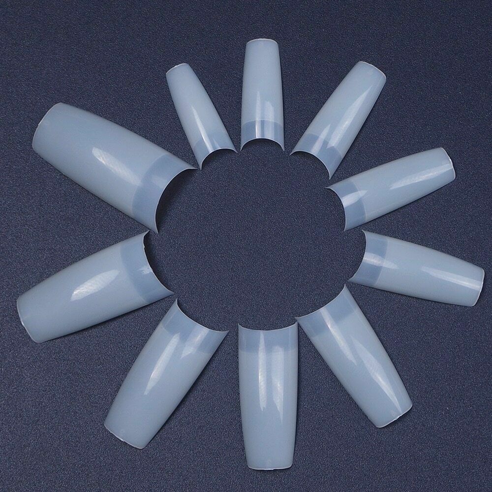 500pcs False Acrylic Nail Tips Nails Half French False Nail Art Tip Manicure Tip