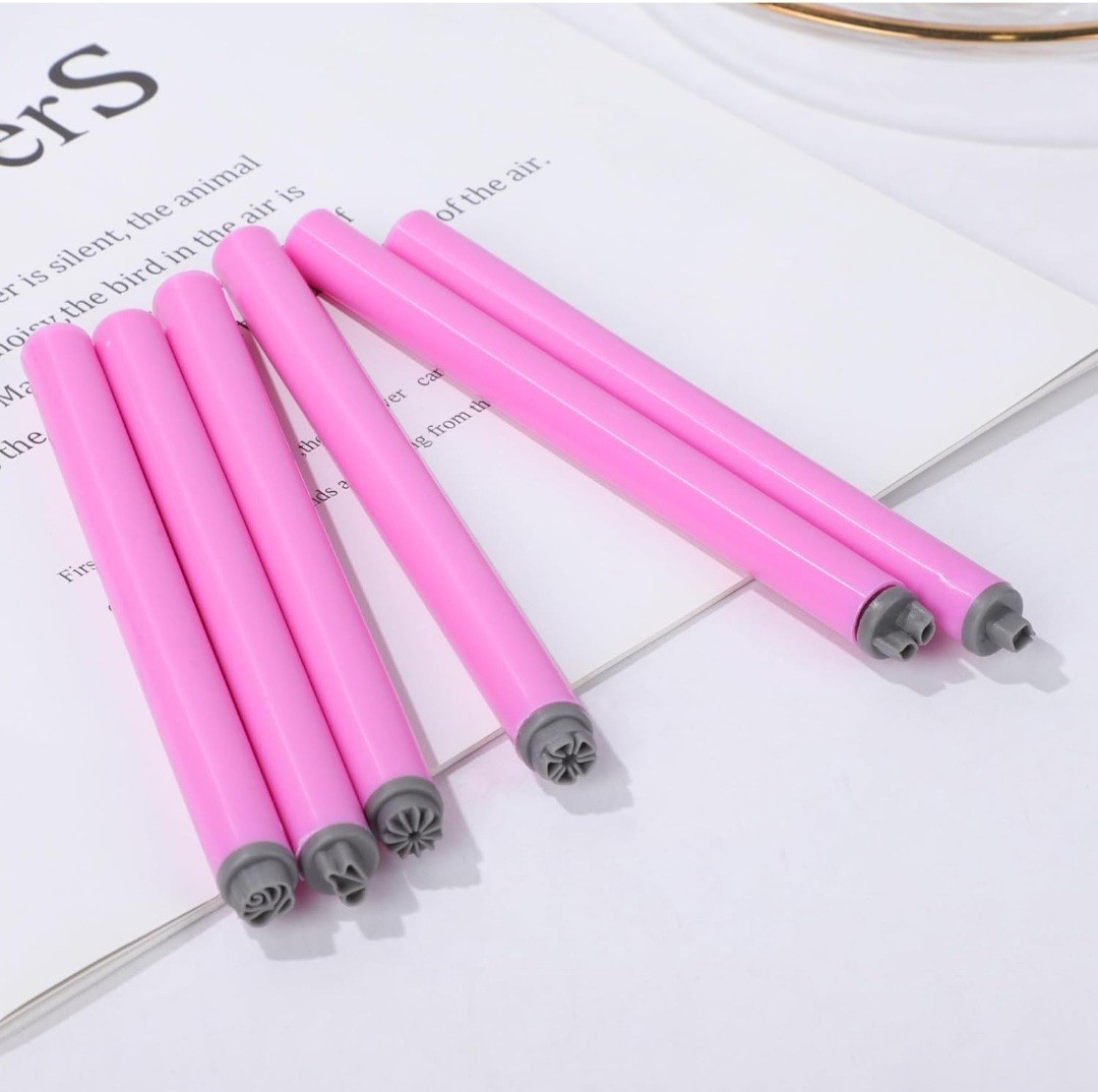 Nail Stamp Pen for Girls and Women 6PCS Home DIY Nail Art Tools Easy To Use