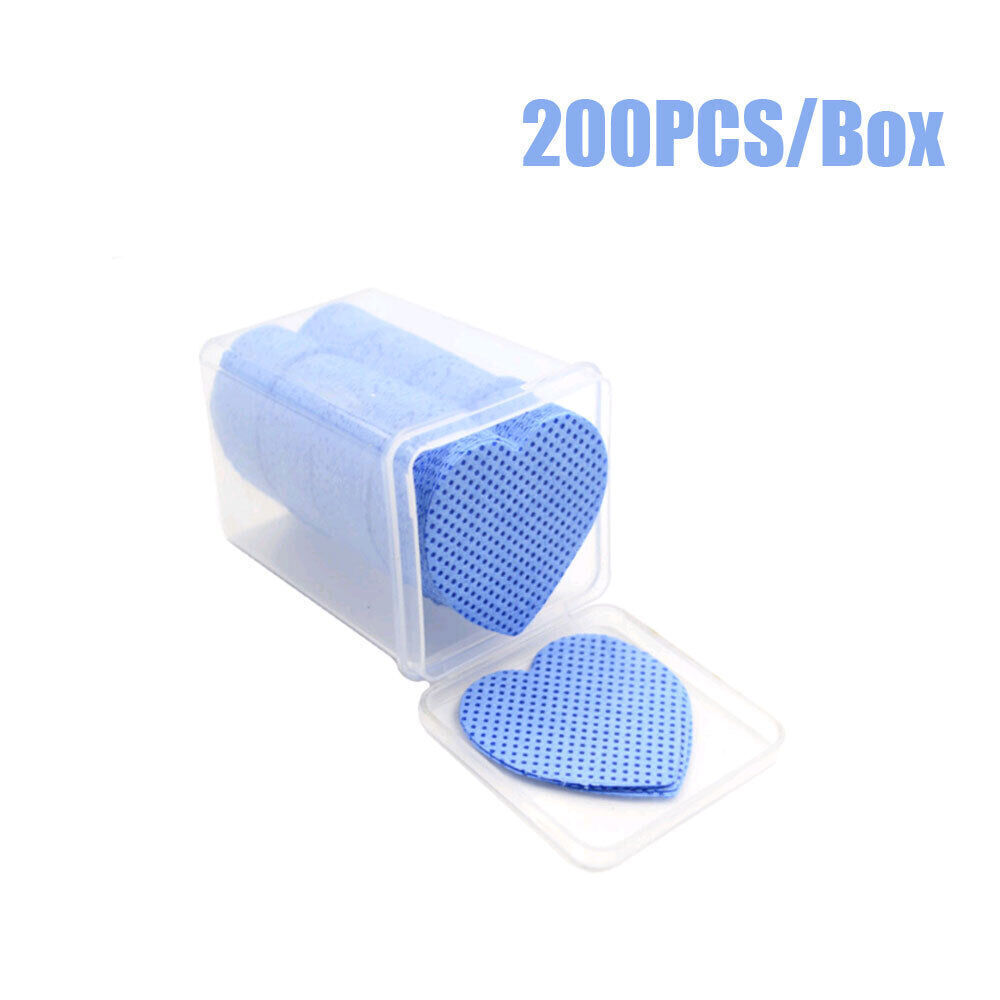 200pcs/box Lint Free Nail Wipes Cotton Pads Nail Polish Remover Cleaning Wipes
