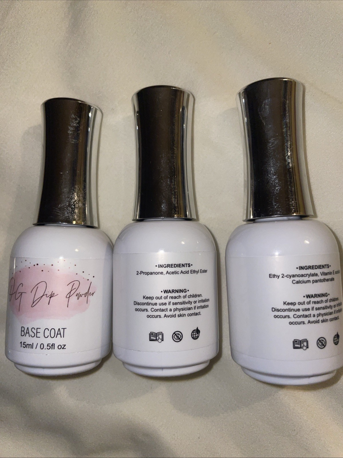NAIL BUNDLE-40pc Med Stiletto Nails 0-11,Gel Base+Top+Activator Coat X2,+Acrylic