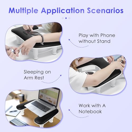Manicure Arm Rest for Nails Tech: U-Shaped Adjustable Nail Armrest