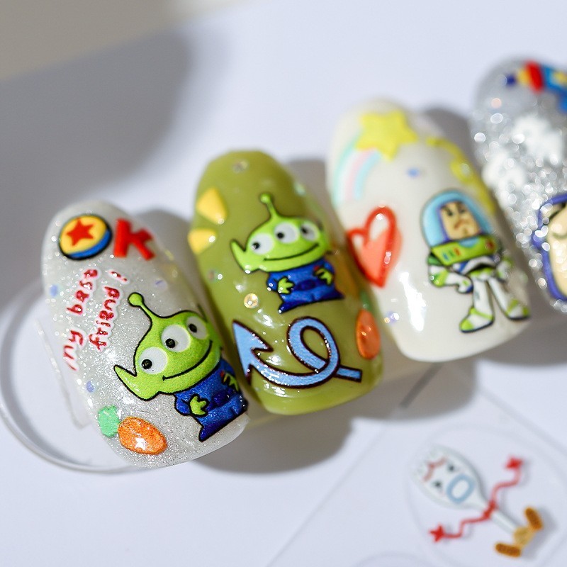 5D Toy World Nail Stickers, Theme Nail Art Decals (22)