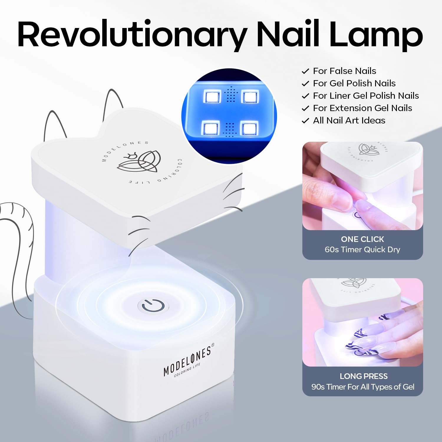X Nail Gel Kit Short Coffin,510Pcs Fake Nails 15Sizes, 9-In-One Glue Prep Dehydr