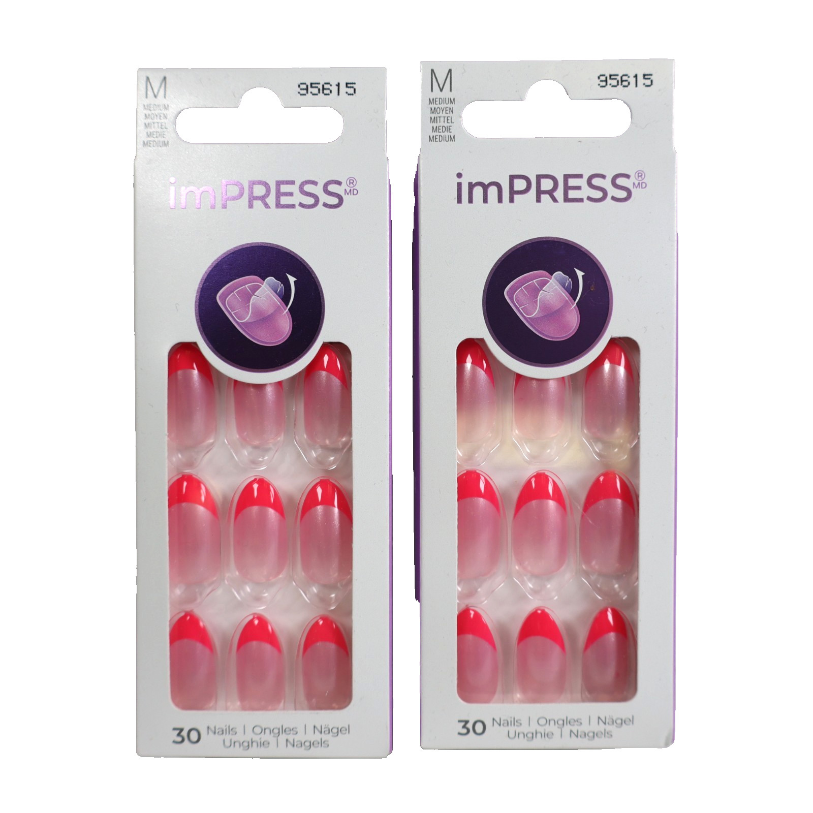 2 PACK imPRESS Press-On Manicure No Glue Fake Nails 33ct, My Daydreams