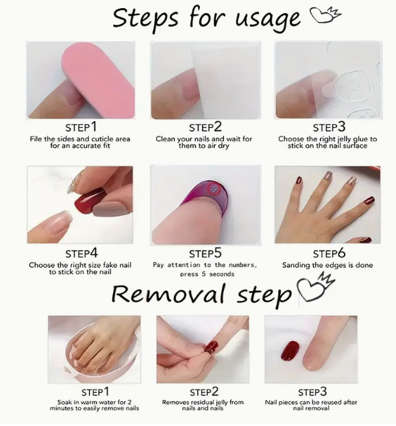 24 Pcs Press-on Nails Long Coffin Glossy – Solid Red Classic Nails
