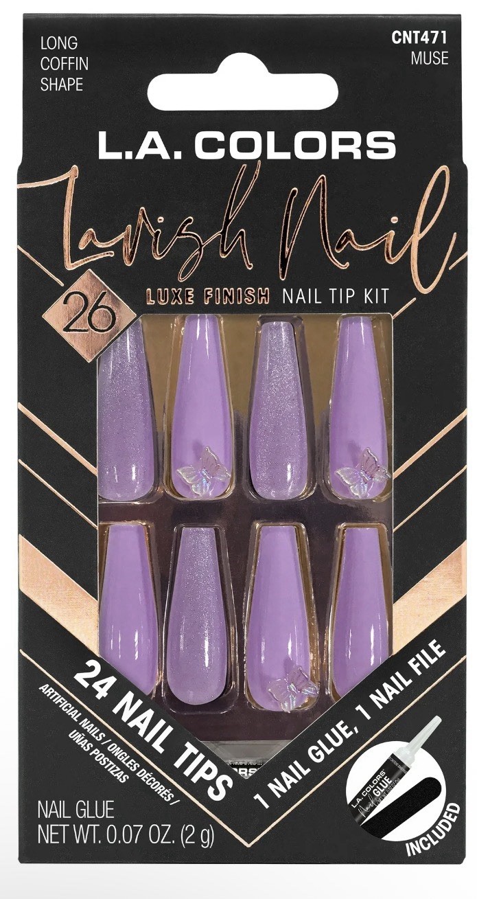 Lavish Nail Tips, Nail Better Times, 26 Pieces