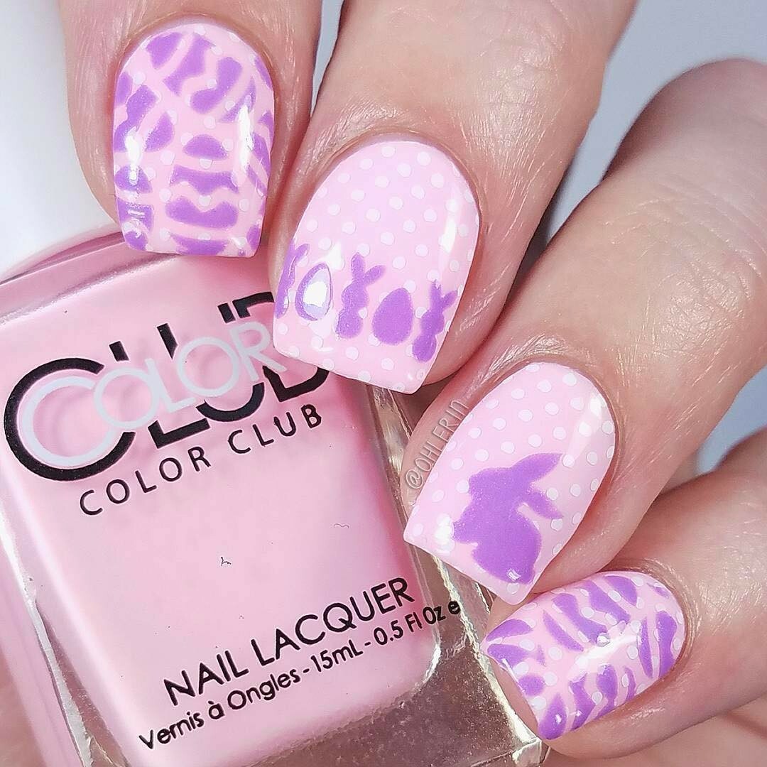 Bunny Stencils for Nails, Easter Nail Stickers, Nail Art, Nail Vinyls