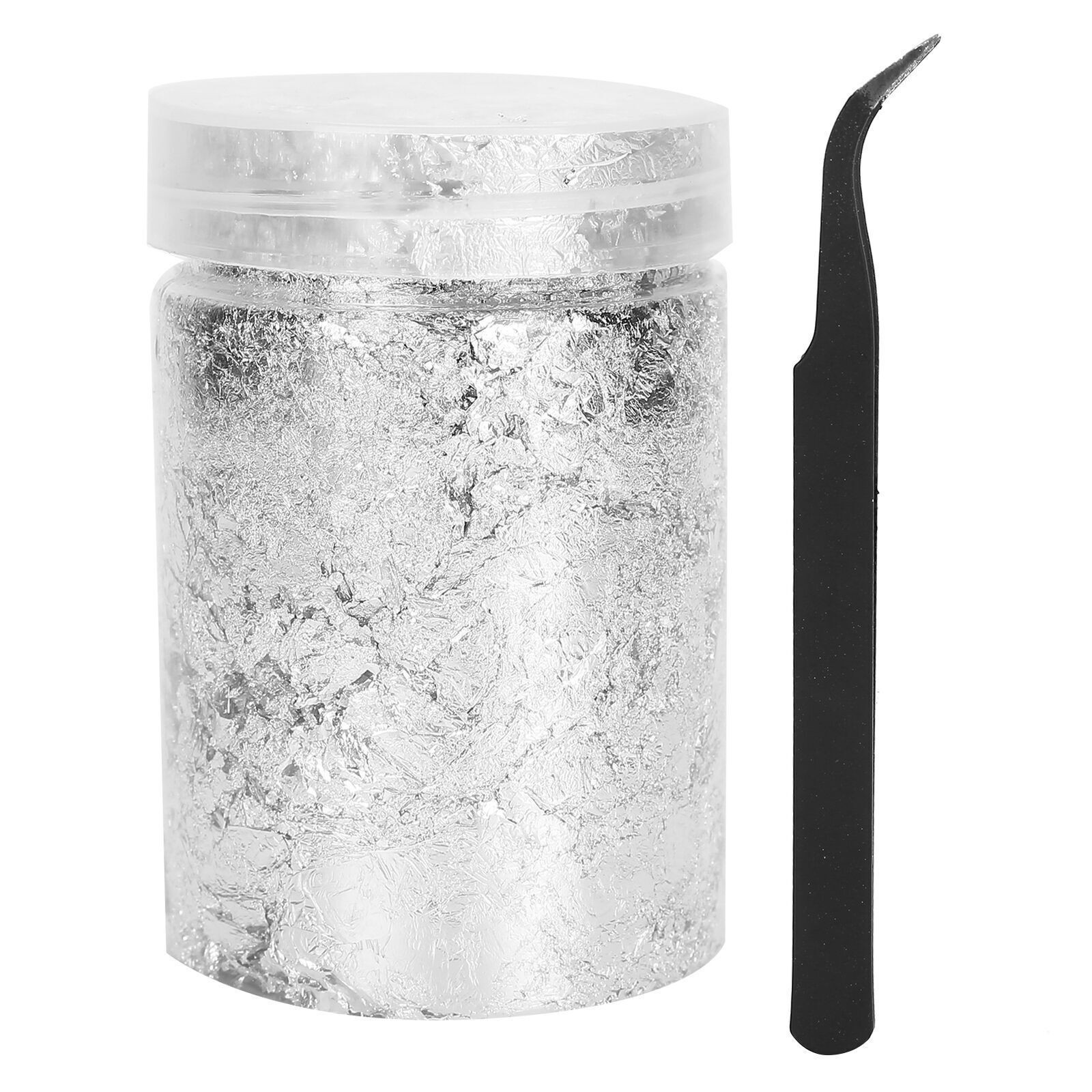 Nail Art DIY Gold Flakes Shiny Silver Foil Glitter Decoration Manicure Tool