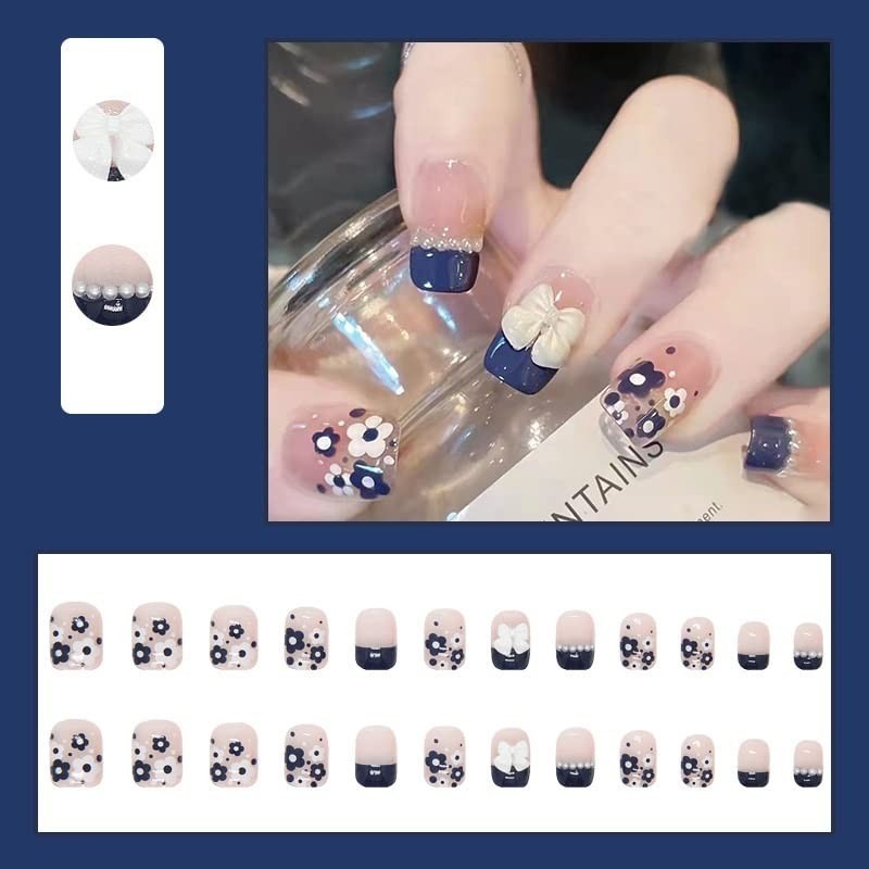 Secret Lives® acrylic press on nails designer fake nails extension 24 Set