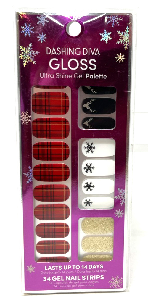 Dashing Diva Gloss Gel Palette Nail Strips Christmas Holiday Sealed YOU CHOOSE