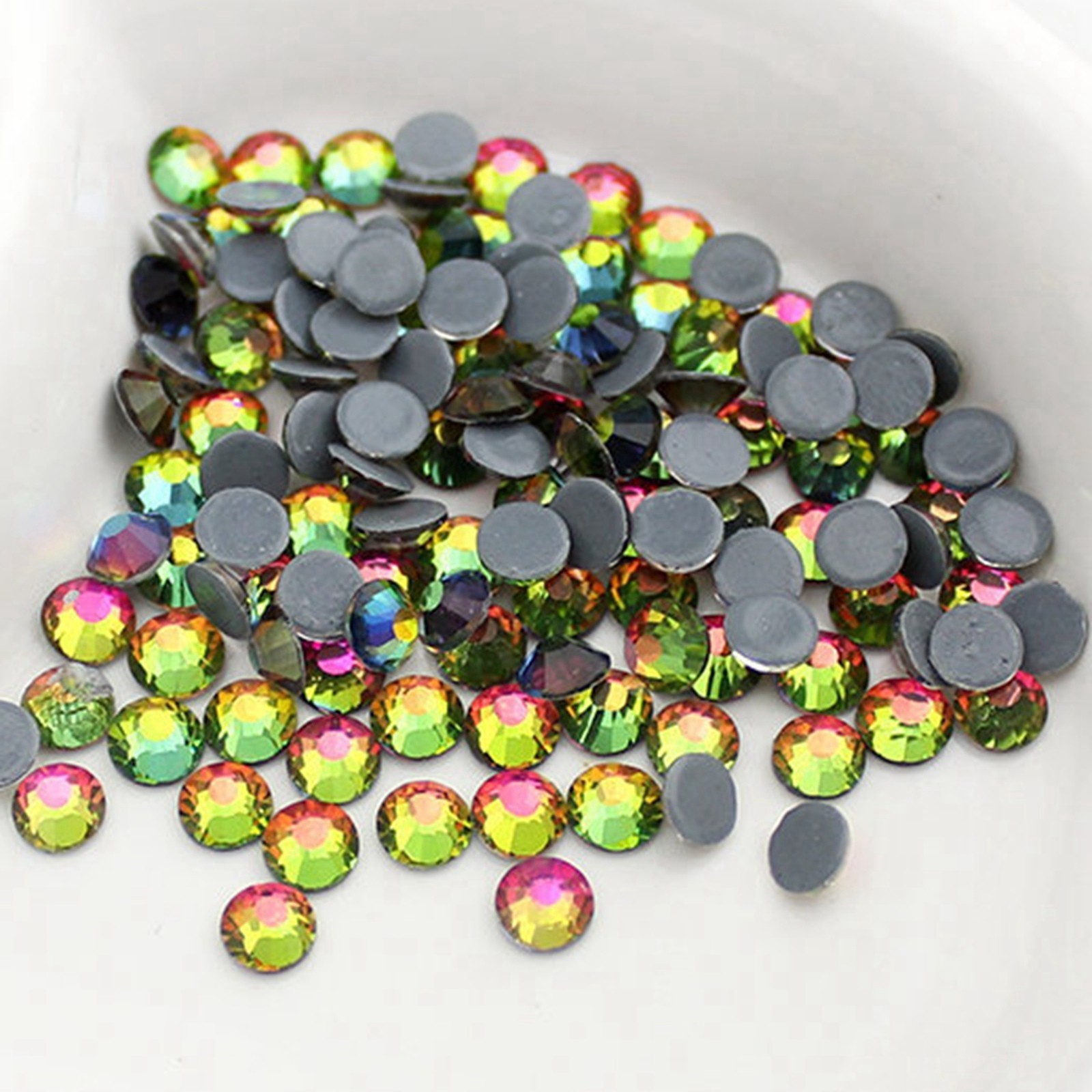 1440pcs Colour Flatback Crystal Iron On Strass Hotfix Glass Rhinestones Hot Fix