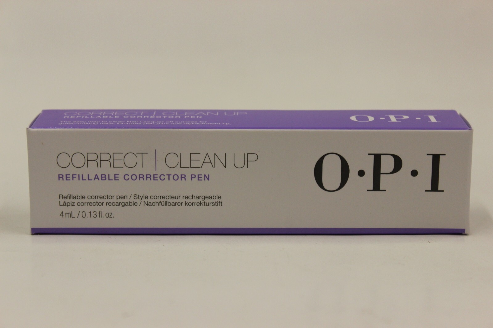 OPI Correct & Clean Up Refillable Corrector Pen 0.13oz/4ml NIB 2024