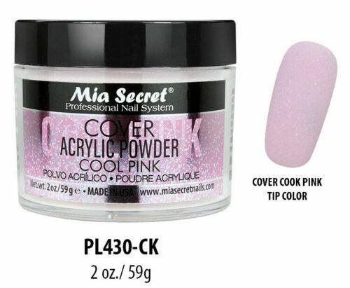 Mia Secret Acrylic Powder Cover Cool Pink Trendy Nail Polish Powder 2 Ounce