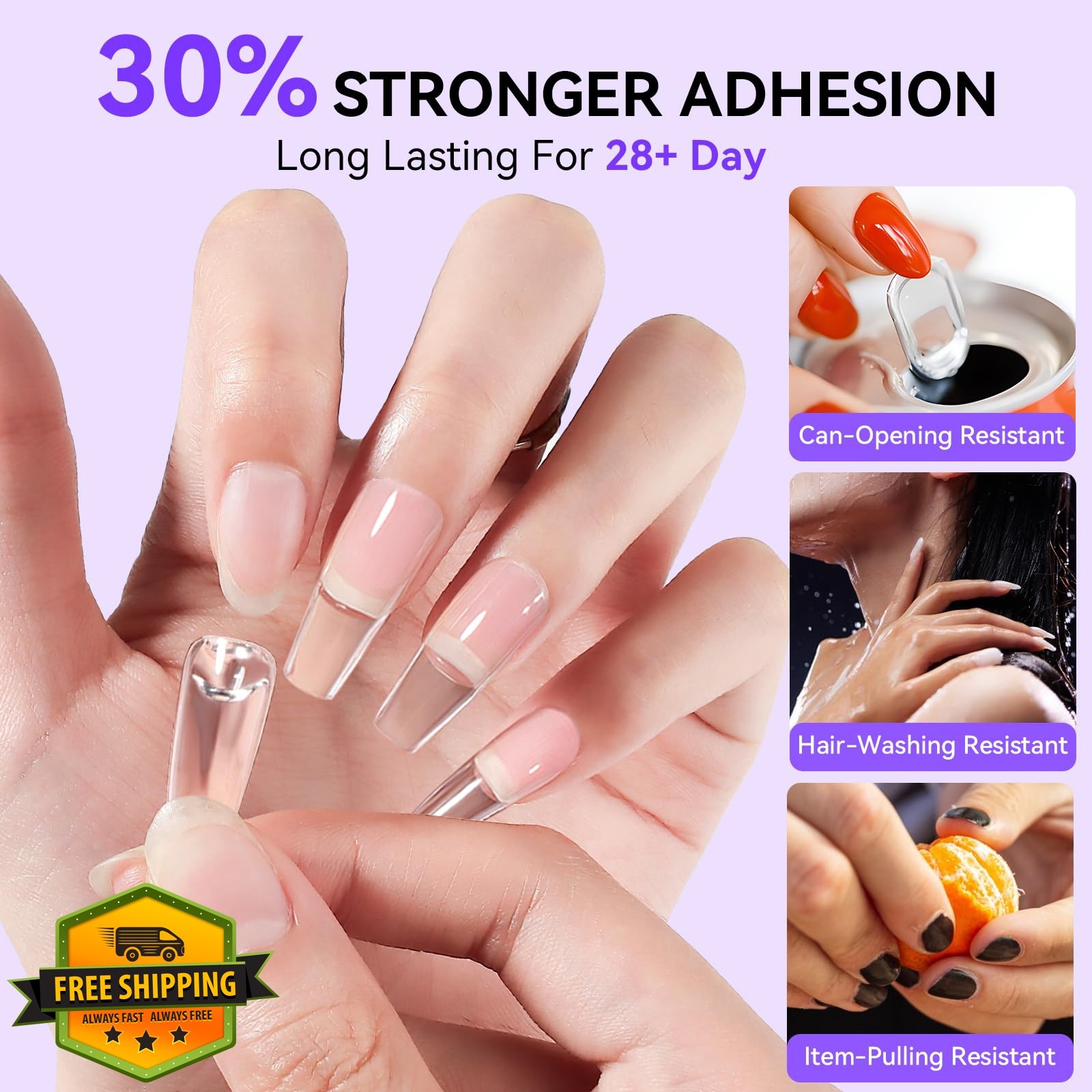 Makartt Solid Nail Glue and Remover Kit