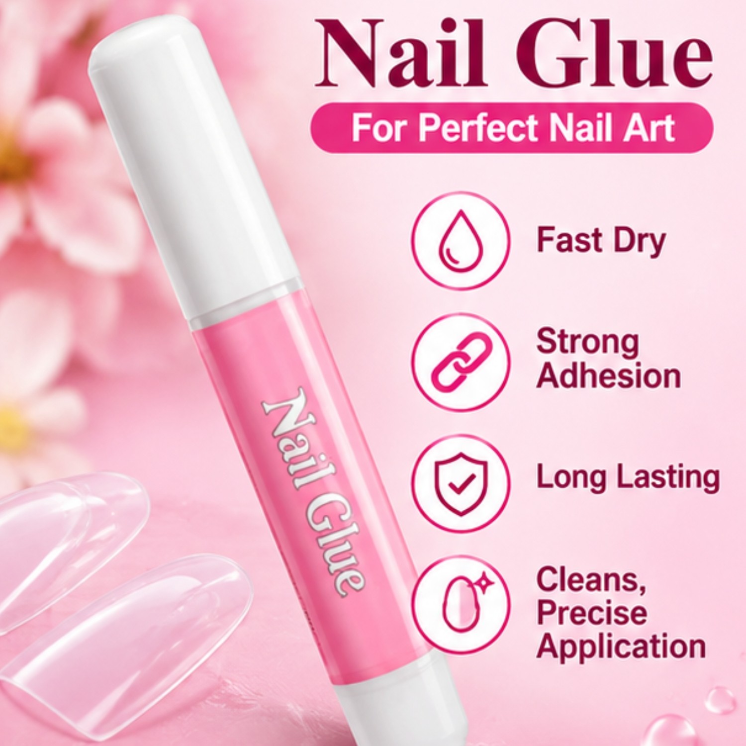 False Nail Glue 10x 2g Bottles Extra Strong Fake False Nail Glue Nail Art