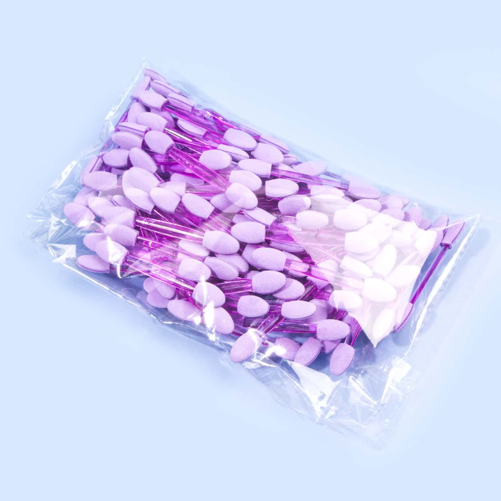 50pcs Sponge Brush Double-Ended for Gradient Nail Art with Handheld for Women