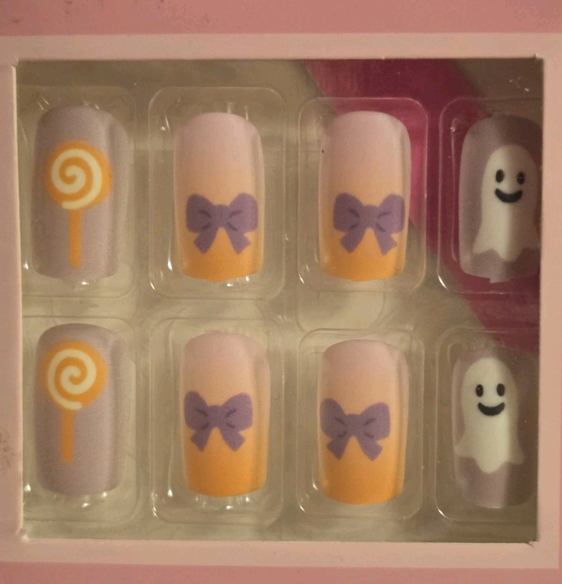 Uñas Postizas Decoradas Facil De Poner/ Decorated false nails—easy to apply