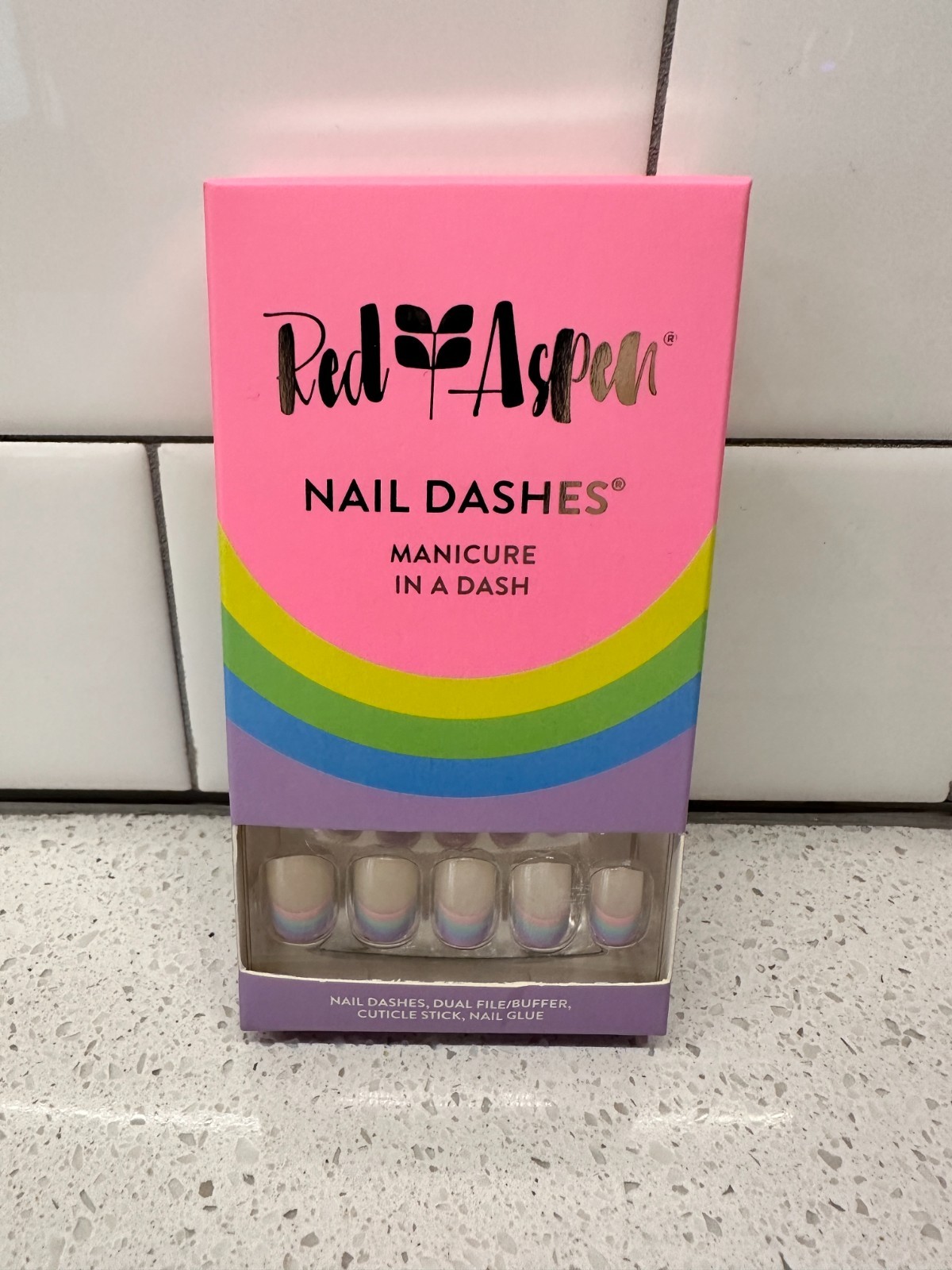 Red Aspen Press On Nails – Choose Your Dash – Buy more and save!