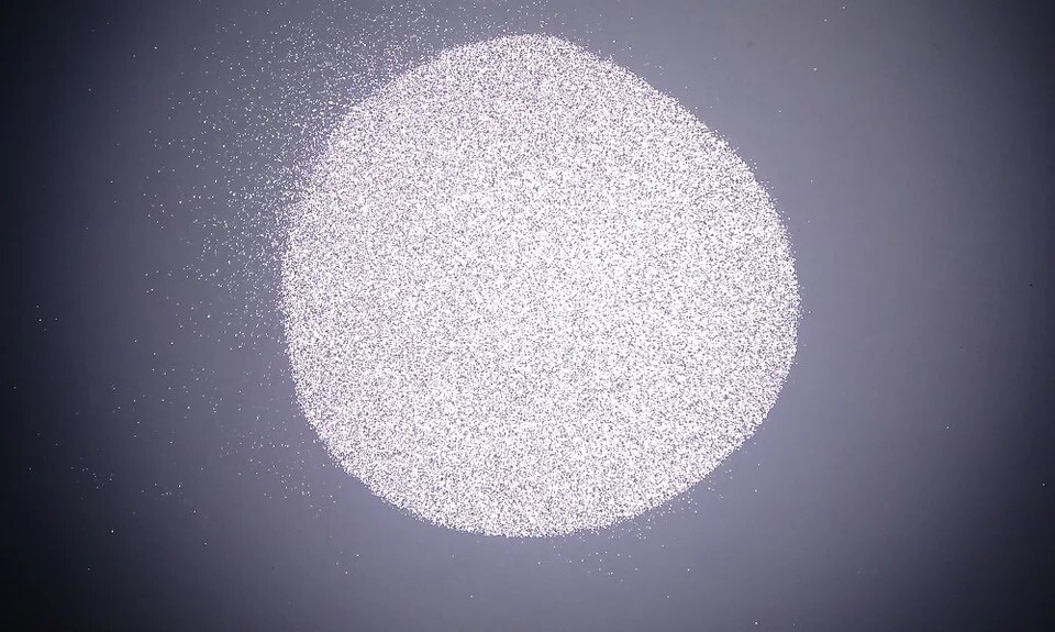 Silver Reflective Nail Disco Glitter for Gel Polish & Varnish Flash Night Effect