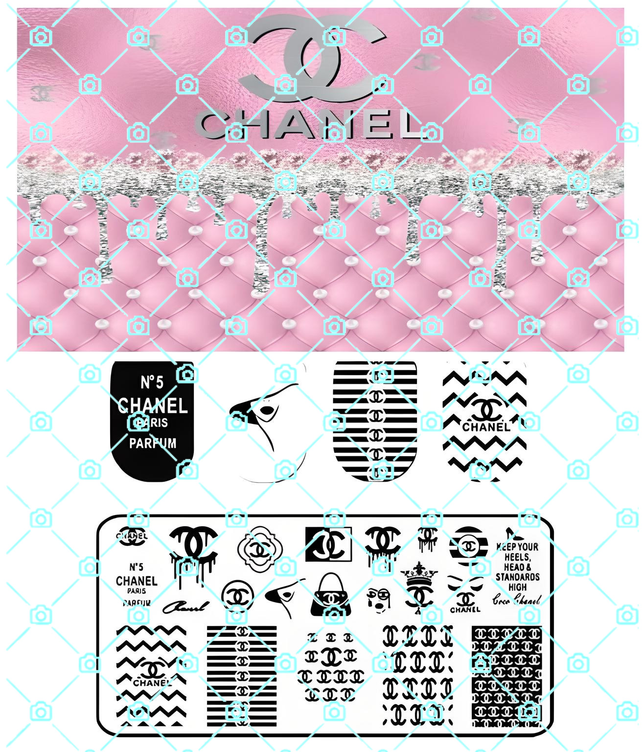 High- Quality Durable Stainless Steel Fashion Luxe Nail Stamping Plate