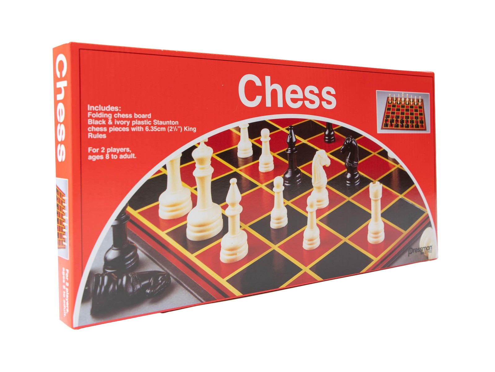 Chess – with Folding Board and Full Size Pieces by Standart,
