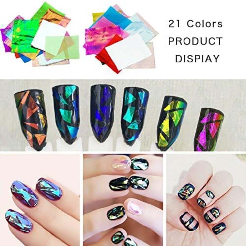 Valentine’s Day Nail Art Decorations 600 Pcs Crystal Glitters Rhinestones