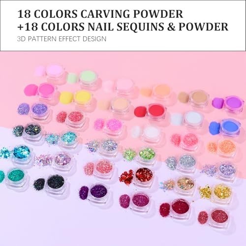 Acrylic Nail Kit for Beginners – Complete Set with Drill, Glitter Powder, Tips &