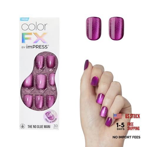 Kiss ColorFX by Press On Nails – Levels – 30 No Glue Peel & Stick Nails – Solid