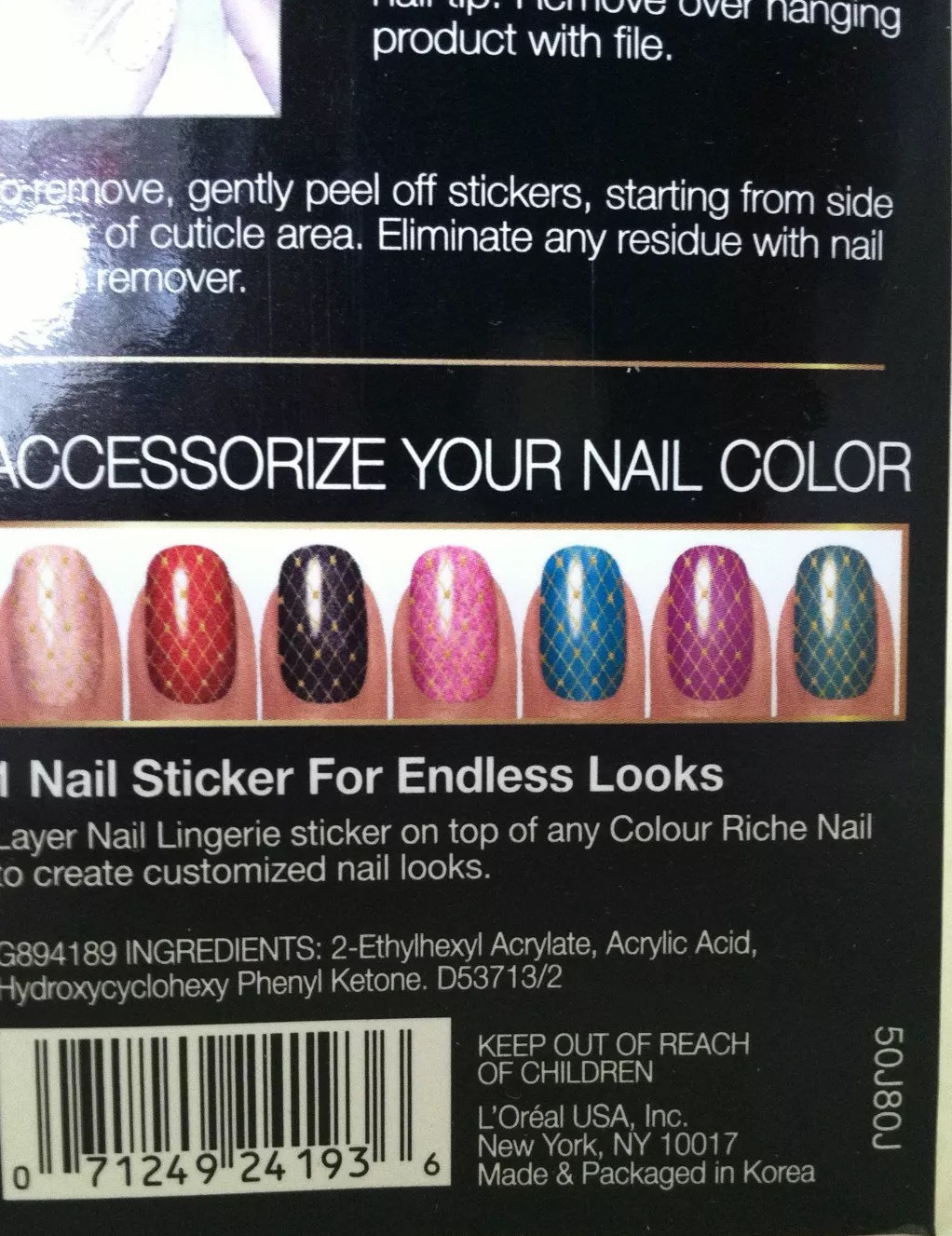 L’Oreal Colour Riche Nail Lingerie *#700 STATEMENT PIECE* Limited Ed Diamond Col