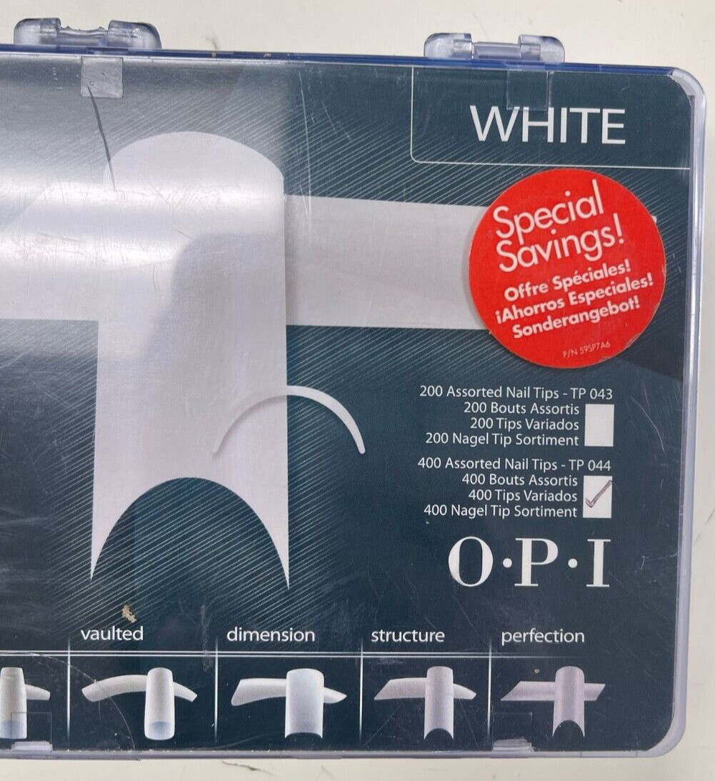 OPI Perfection White assorted nail tips 400 count