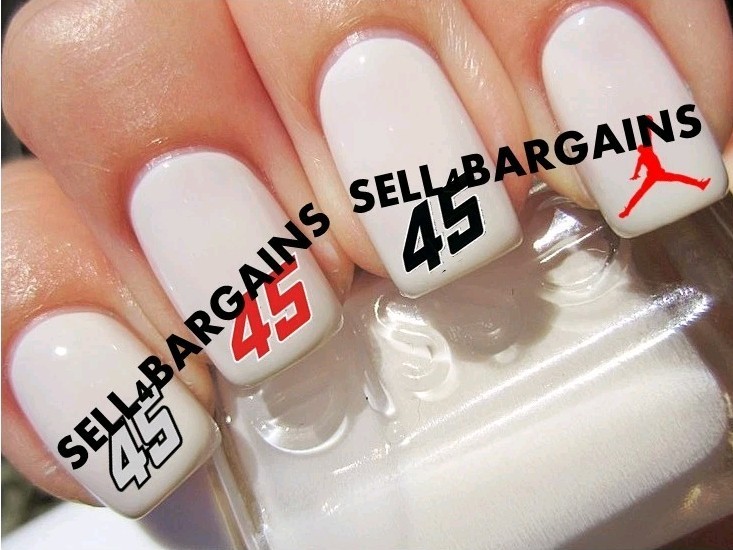 2026 Tyler Reddick #45 Jordan Nascar Race Car Driver》Auto Racing Nail Art Decals