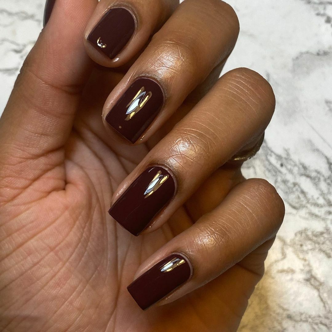Tasting Trip Regular Polish (Dark Burgundy Brown Creme), Polish for Nail Art