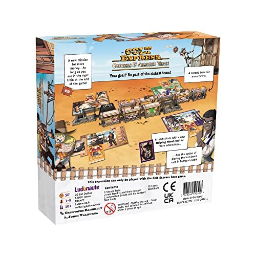 Colt Express Couriers & Armored Train 1 ft x 1 x 2.75 inches, Multicolor