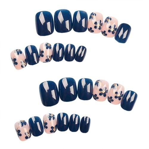 Flower Press On Nails – Short Oval Nails – Spring – Spring Flower Nails – 2
