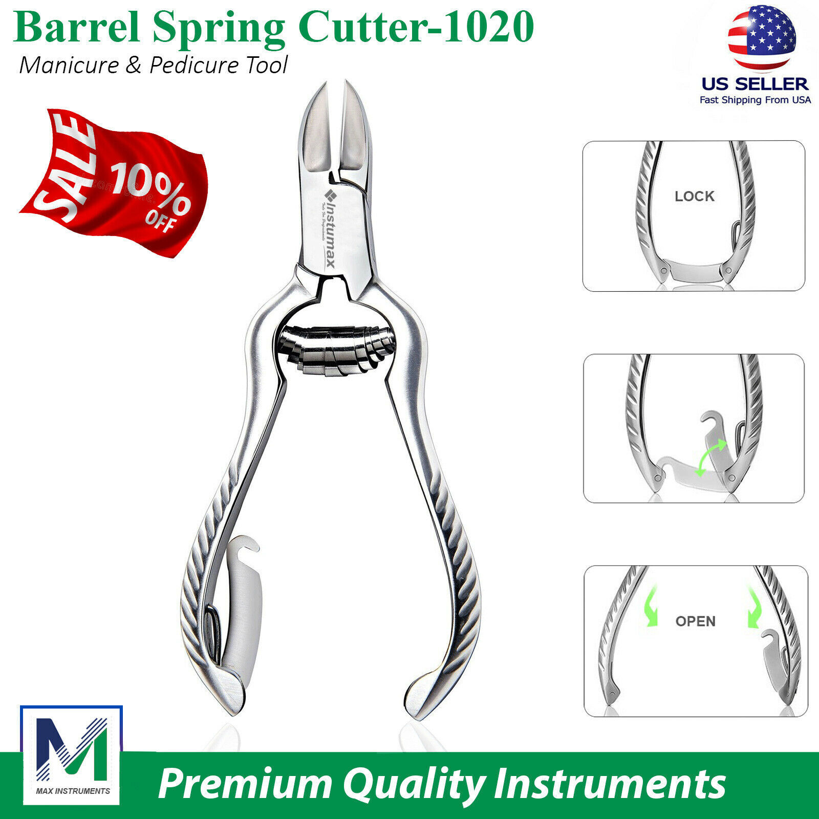 Podiatry Ingrown Nail Clippers Cutter Toenail Trimming Nipper For Thick Nail Kit