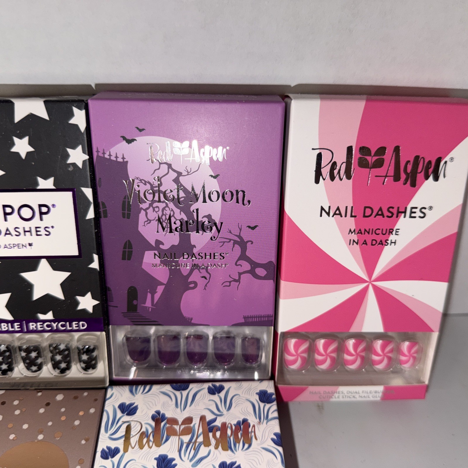 Lot of 8 Red Aspen Nail Sets NEW All Different Great Variety!! Lot 4