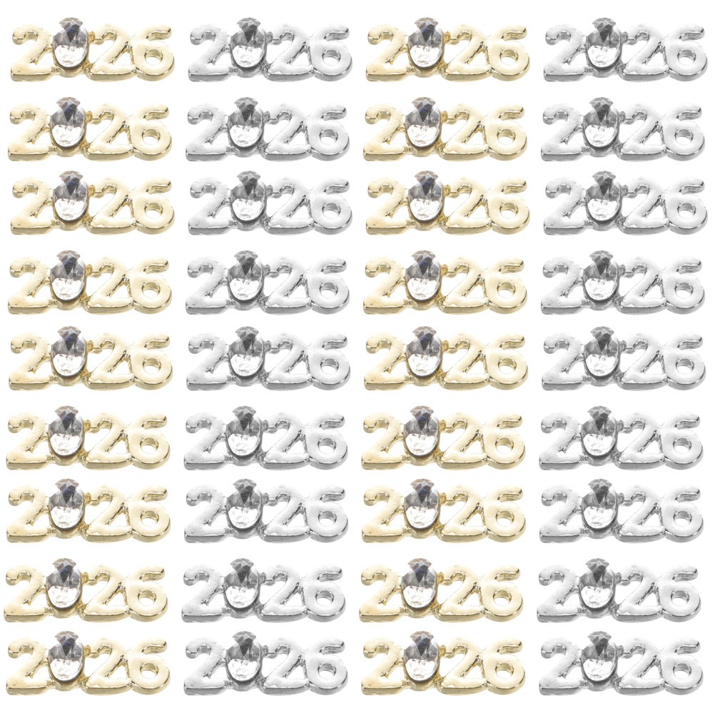 100 Pcs 2026 Manicure Metal Nail Charms Fingernail Embellishments