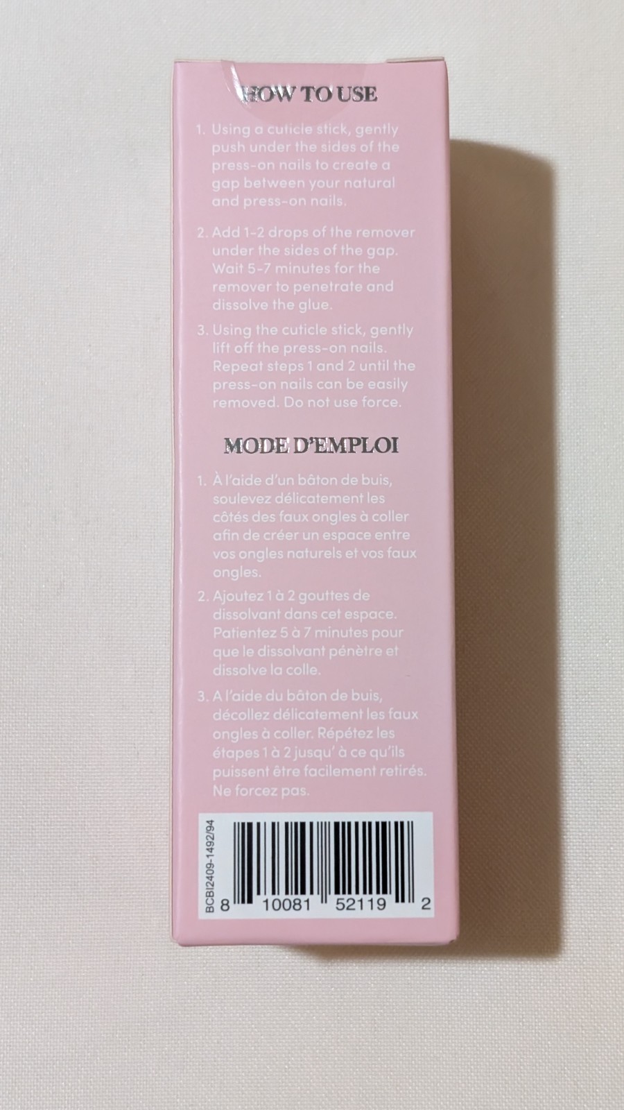 Press on Nail Remover | Odorless, No Acetone, Gentle Press-On Nail Remover Serum