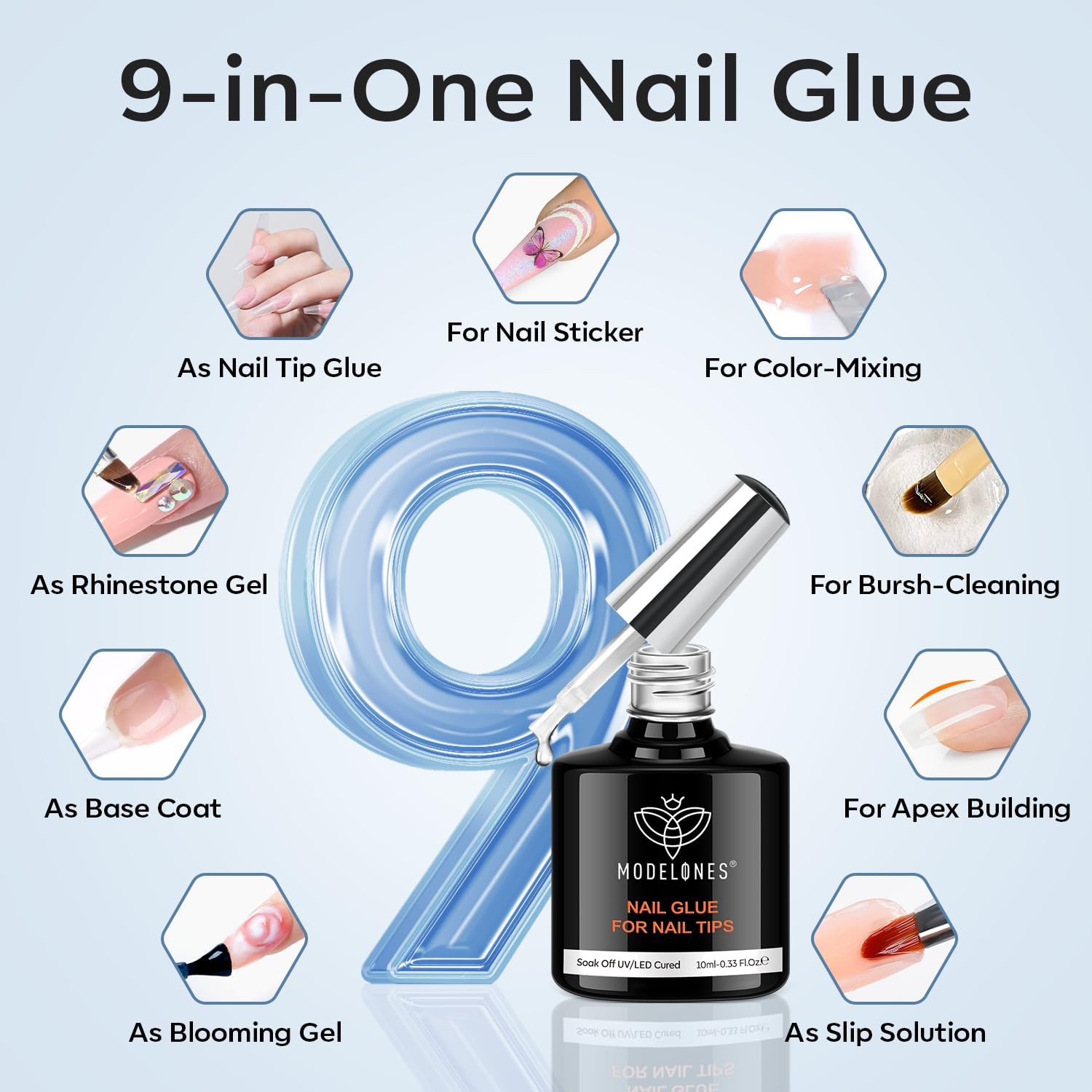 Nail Gel Kit 216 Pcs 12 Sizes Extra Short Almond – DIY Salon Manicure at Home