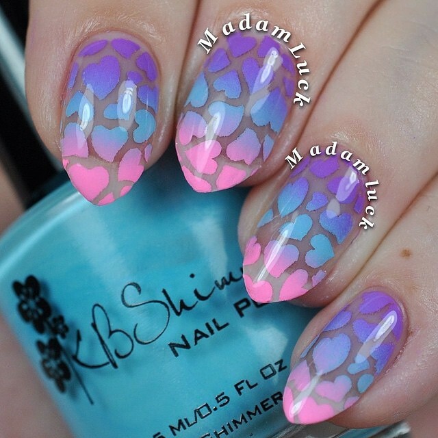 Whats Up Nails Heart stencils for nails, nail stickers, nail art, nail vinyls