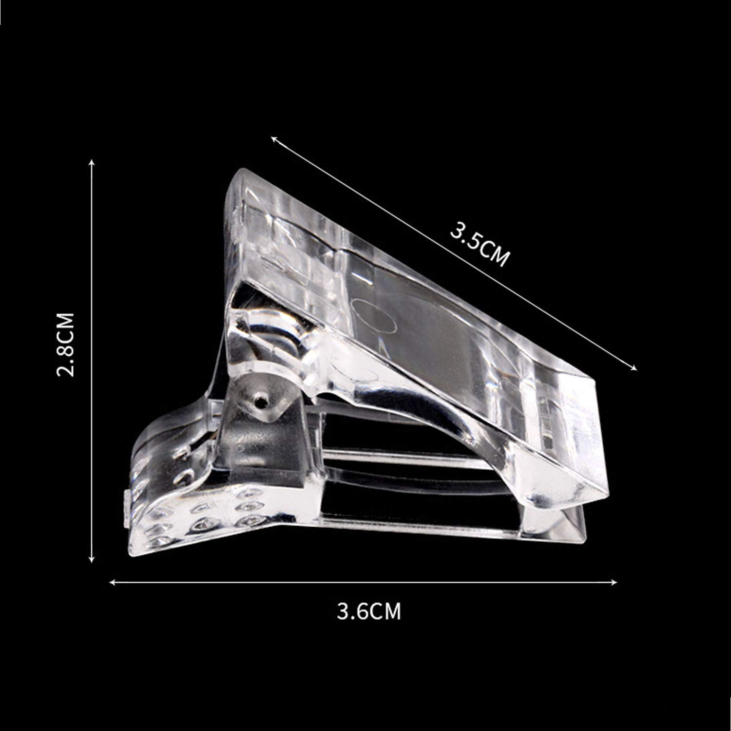 12Pcs Nail Tips Clip for Quick Building Polygel Nail Clips for Polygel Finger Na