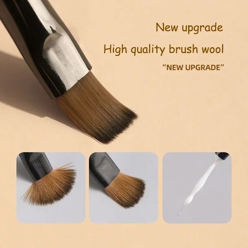 9PCS Nail Art Brush Set Gel Acrylic Liner Pen Detail Painting Manicure Tools UK