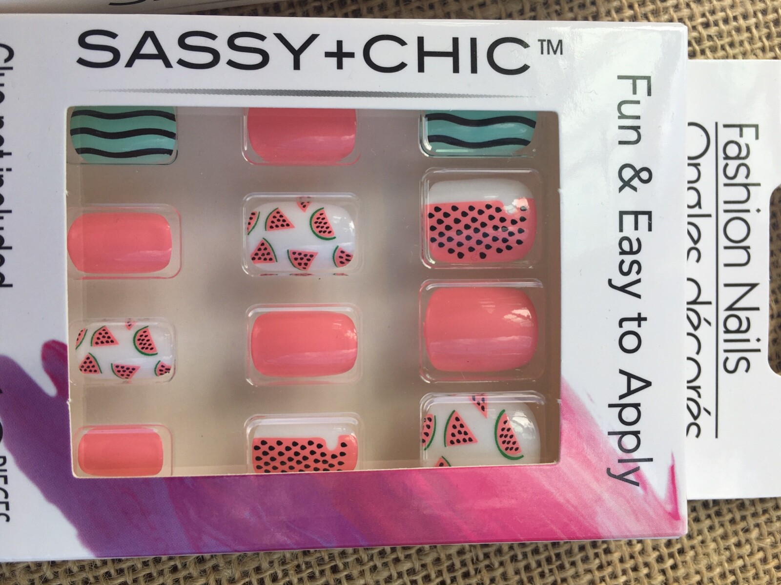 Fashion Nails Fun & Easy to apply set of three pairs New never opened