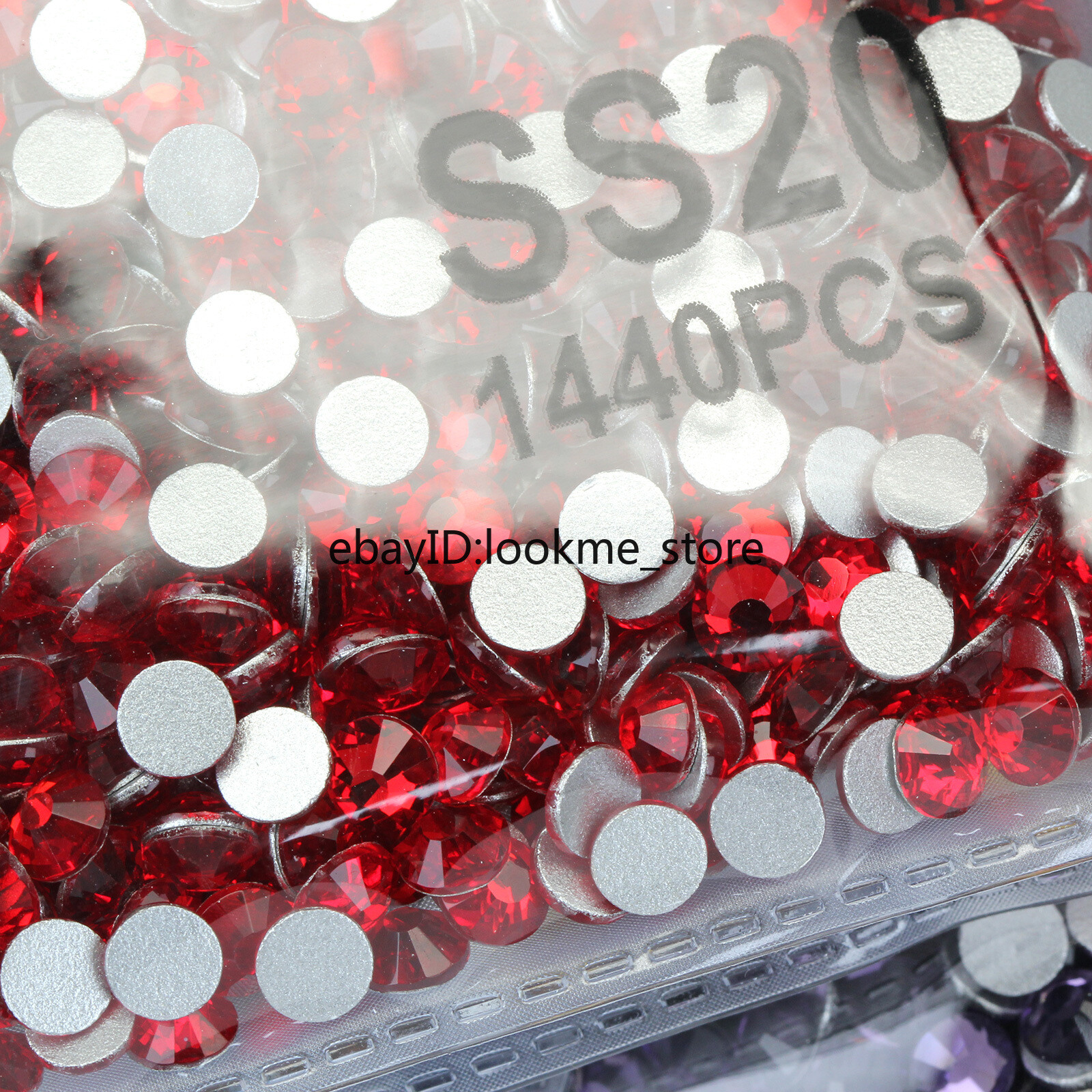 1440pcs 5mm (ss20) Crystal Glass Rhinestones Flatback Gems Nail Art Crafts Decor