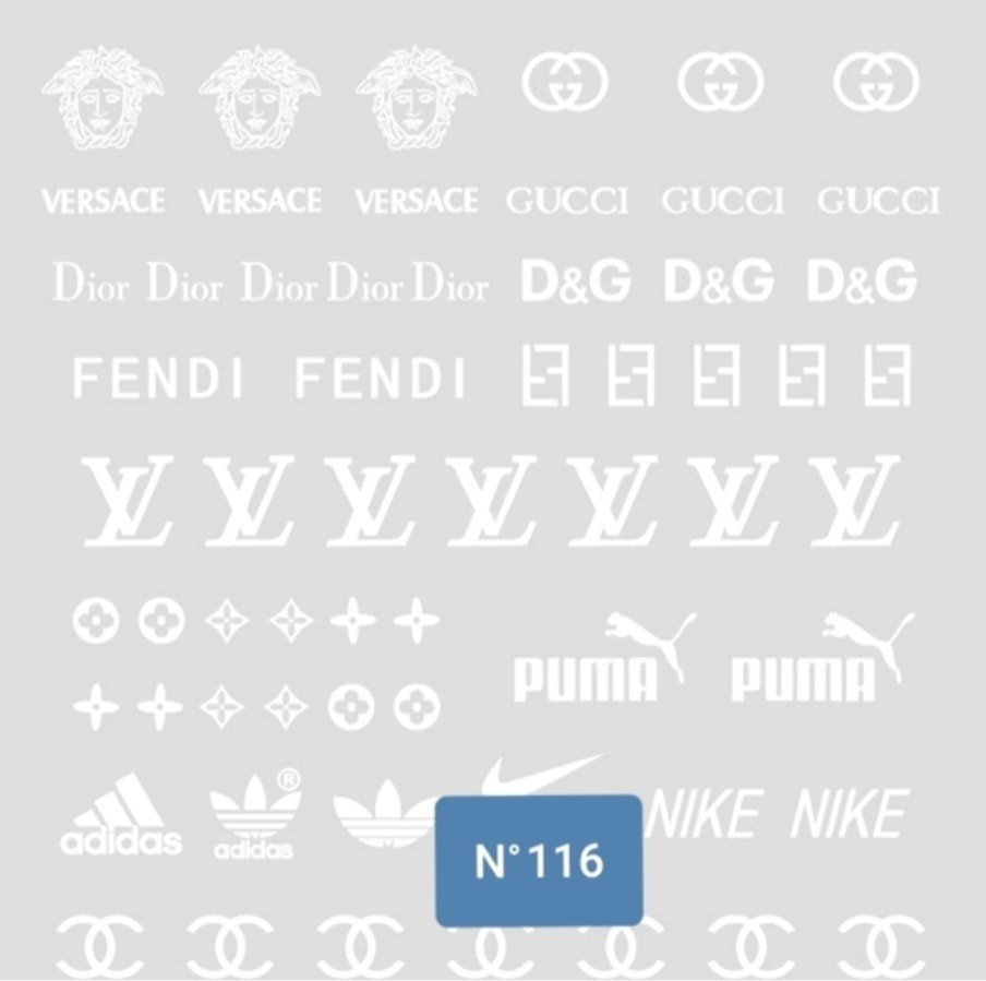 NWT NAIL ART DESIGN SELF-SEAL STICKERS N°116: METALLIC SILVER!