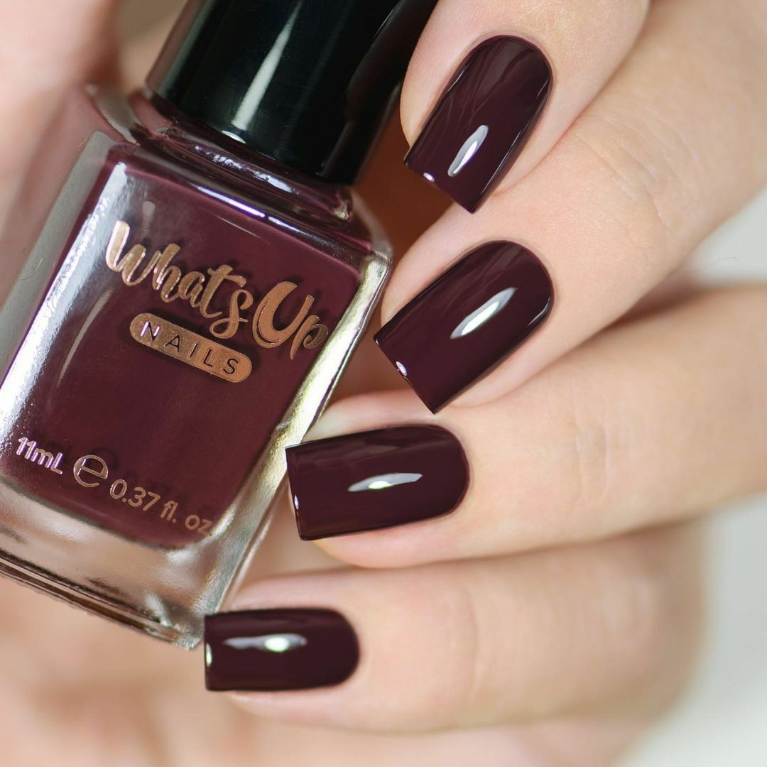 Tasting Trip Regular Polish (Dark Burgundy Brown Creme), Polish for Nail Art