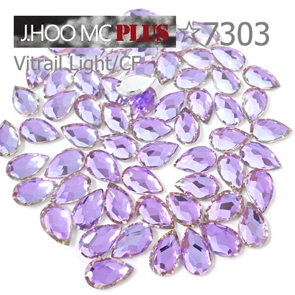 J.HOO Crystal 7303 Pear Flat Back Rhinestones 8×5mm Nail Art (10pcs)