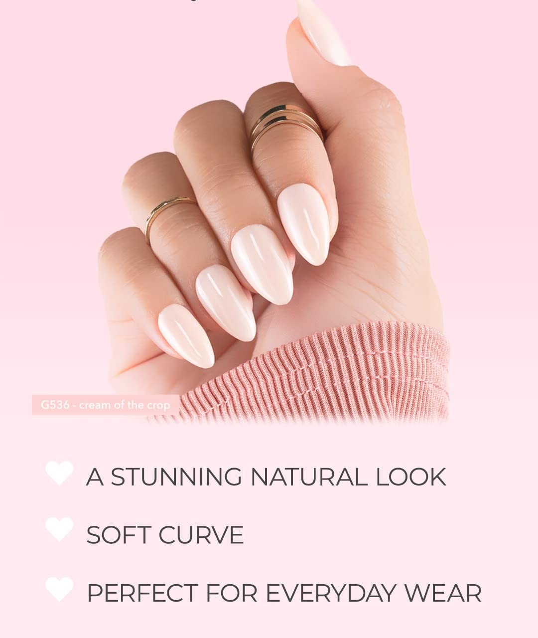 Gelly Tips Refill Packs – Soak Off Soft Gels – Almond Shape (Short Length) (S…