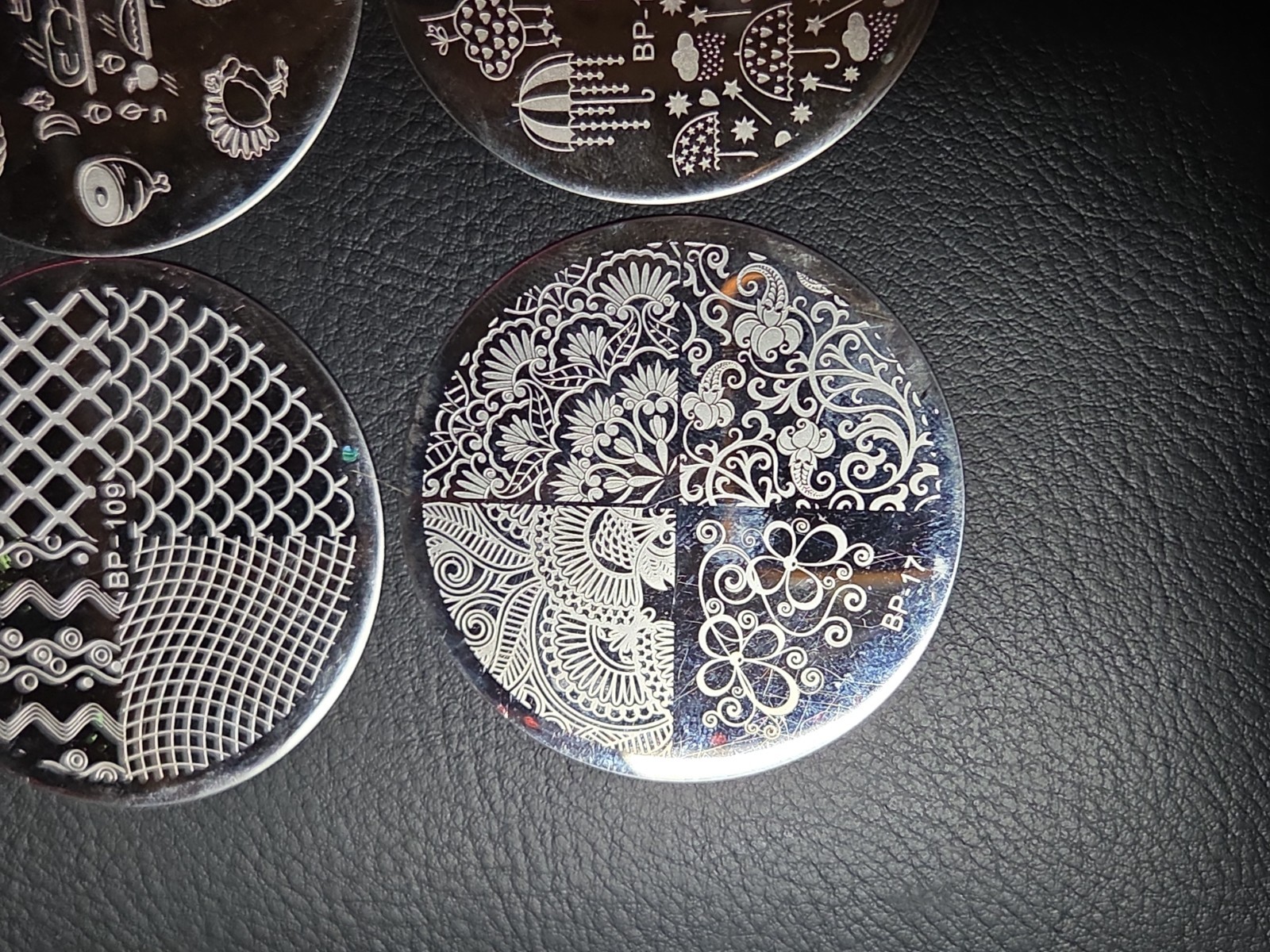 23 small Round Nail stamping plates