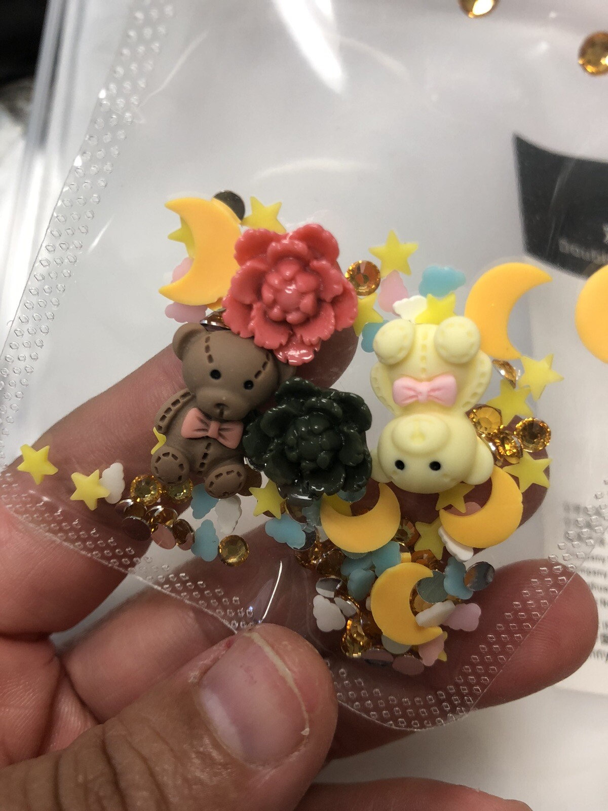 osos kawaii para decoracion de uñas